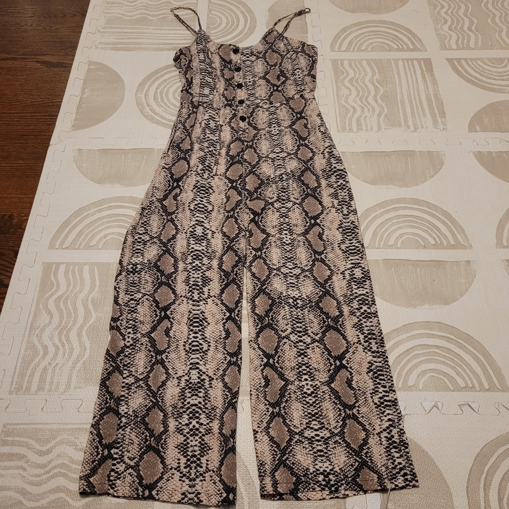 Snakeprint Jumpsuit
